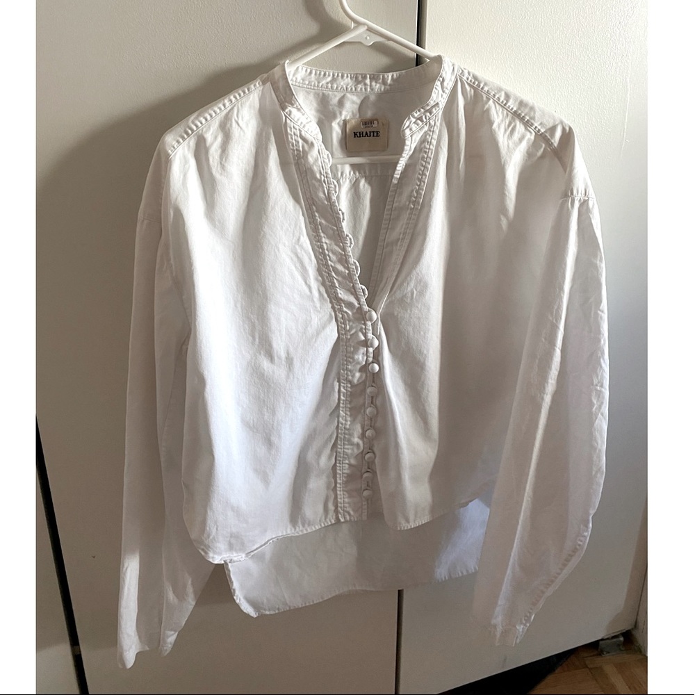 Khaite Charlotte White Top Size Medium